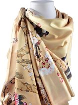 PROUD PEARLS® prachtige 100% zijden sjaal / stola / omslagdoek