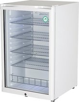 Gastro-Cool GD155 - Flessenkoelkast met glazen deur 115 Liter - Wit/Wit/Wit 248500