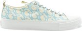 GUESS Ederla Low Cut Dames Sneakers - Blauw - Maat 40