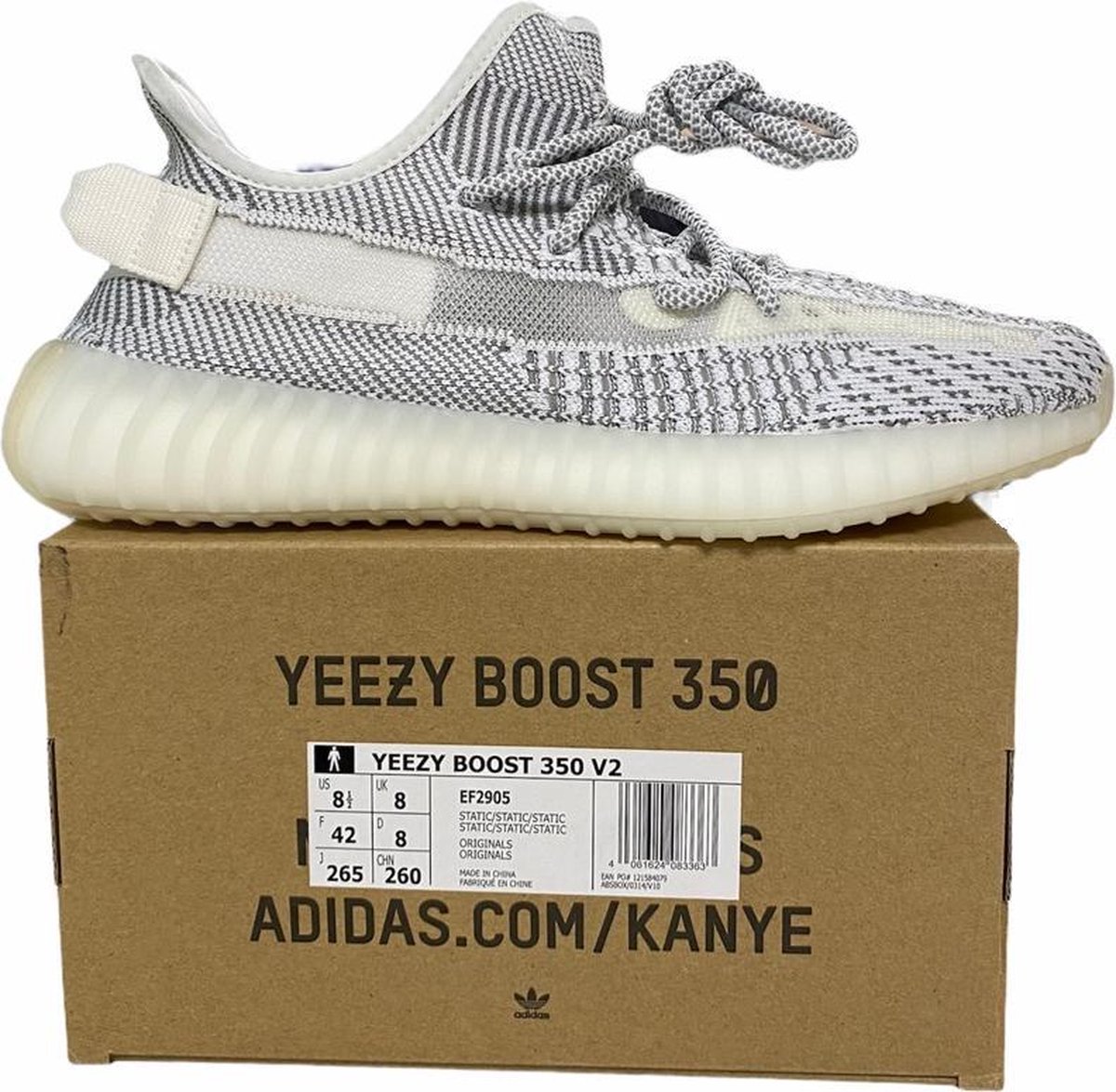 Adidas Yeezy Boost 350 V2 Static Non Reflective - EF2905 - Sneakers - Maat  42 | bol.com