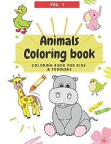 Animals Coloring Book - Kids and Toddler Coloring Book