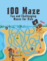 100 maze. Fun and Challenging Mazes for Kids: (8.5''x11.5'') Ages 4-8