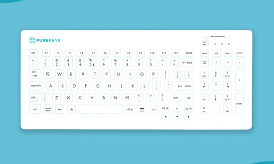 Clavier compact avec TouchPad filaire - Blanc – PUREKEYS