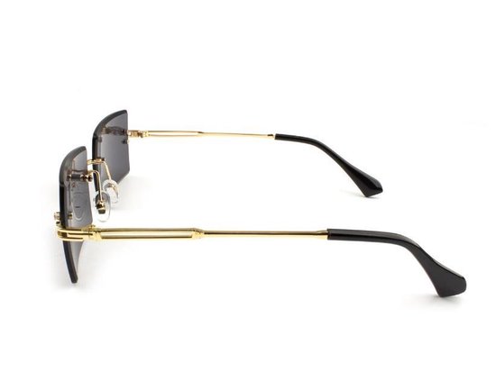 Rechthoek Sunglasses - Luxe brillen - Nieuwste trendy zonnebril - Randloze zonnebril - Chokers Necklaces - Zonnebril heren en dames — afbeelding 2