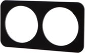 Afdekraam - Aigi Jura - 2-voudig - Rond - Glas - Zwart - BES LED
