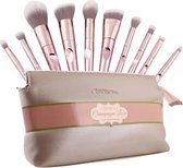 Beauty Creations Champagne Luxe 10pc Brush Set - 11BSRGP - Make up Kwasten Set