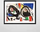 Joan Miro Poster 9 - 40x50cm Canvas - Multi-color