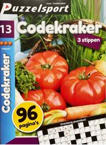 Puzzelsport | Codekraker | 3 stippen | 13 | Puzzelboeken volwassenen denksport | Zweedse puzzels | Woordzoeker | Sudoku | Kruiswoord | codekraak raadsels denksport | Codekraker nederlands | 3