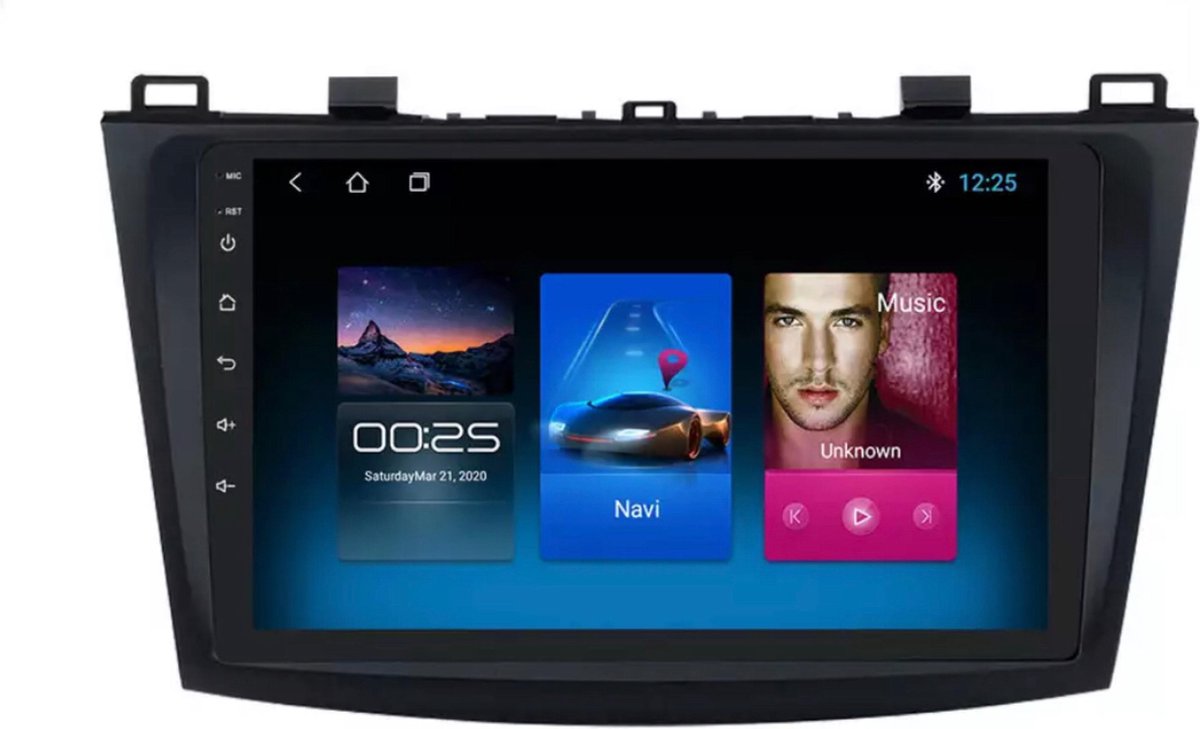 Mazda 3 2010-2013 Android 10 navigatie en multimediasysteem autoradio wifi bluetooth usb 2+32GB - Merkloos