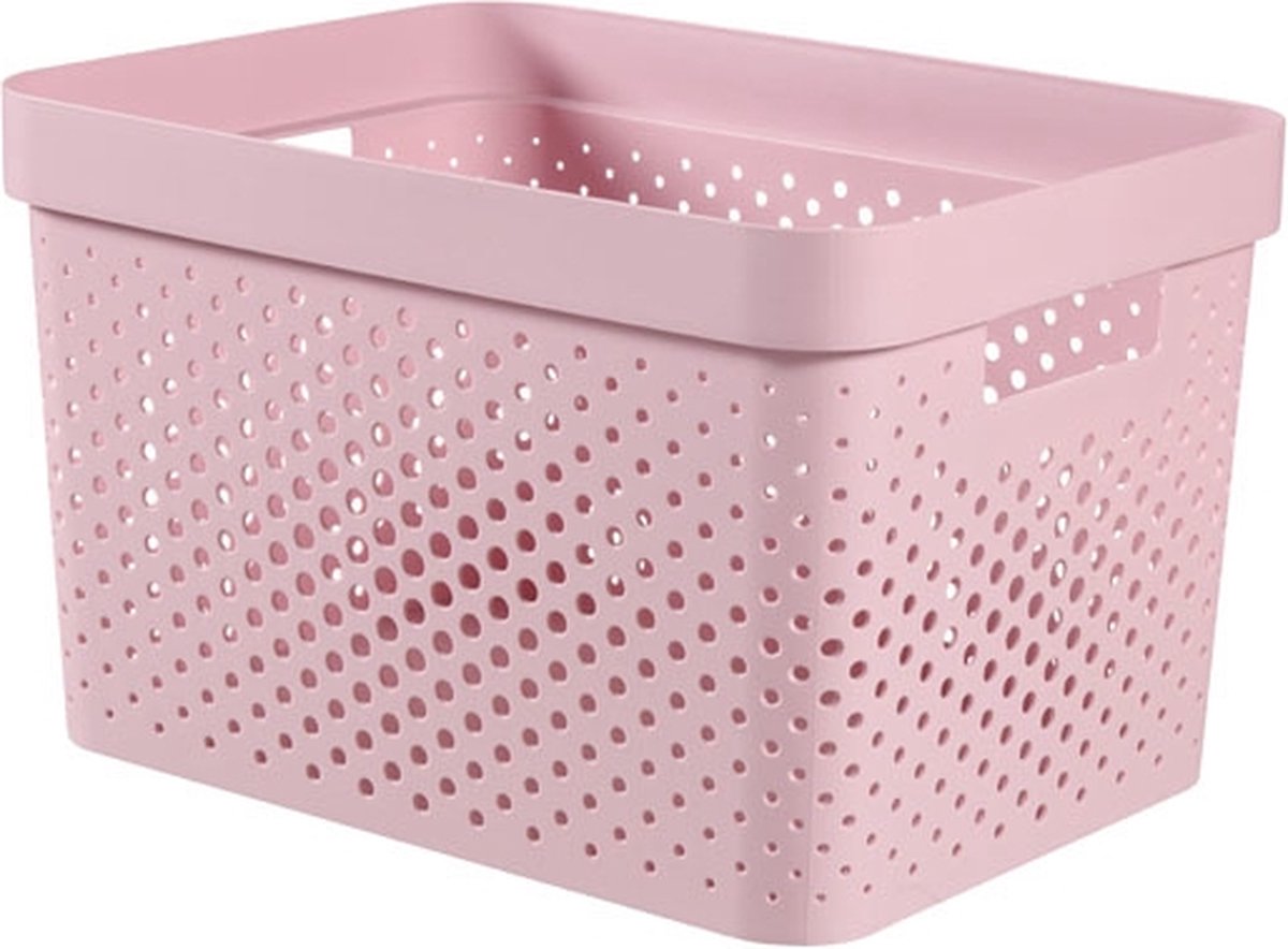Curver Infinity Box - Dots - 17l - Roze