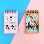 BTS Dynamite | SET | memoblok - notitieboek | 30 vellen x 2