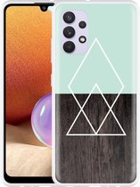 Hoesje Geschikt voor Samsung Galaxy A32 4G Wood Simplicity