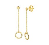 N-joy trendstyle 14k gouden oorbellen 12689