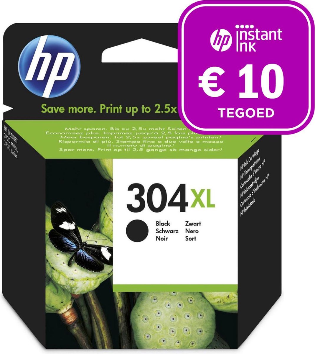 HP 304XL - Inktcartridge zwart + Instant Ink tegoed | bol.com