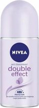 Nivea Double Effect Deodorant Roller - 6 x 50 ml