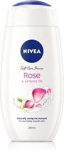 Nivea Care Shower Oil Rose en Almond 250 ml