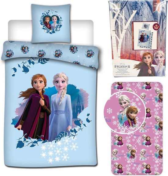 loterij overhemd lijst Disney Frozen Dekbedovertrek Elsa en Anna- Eenpersoons - 140 x 200 cm -  Flanel , incl.... | bol.com
