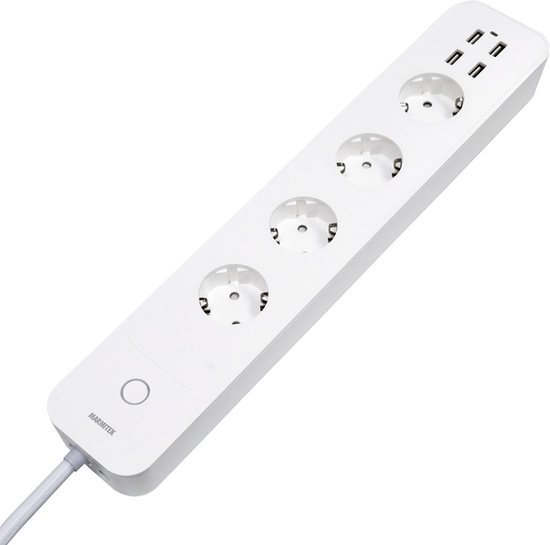 Marmitek slimme stekkerdoos - Power LI - WIFI - 4 stopcontacten - 4 USB  -... | bol.com