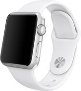 Siliconen Sportbandje - Wit - Geschikt voor Apple Watch - 42/44mm - M/L