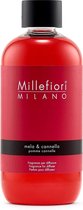Millefiori Milano Navulling voor Geurstokjes 250 ml - Mela & Cannella