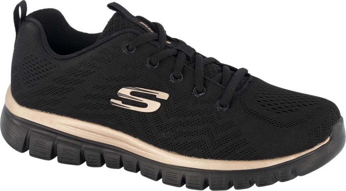 Skechers Graceful Get Connected Dames Sneakers - Zwart - Maat 39
