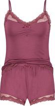 Hunkemöller Dames Nachtmode Korte pyjama set  - Rood - maat XS