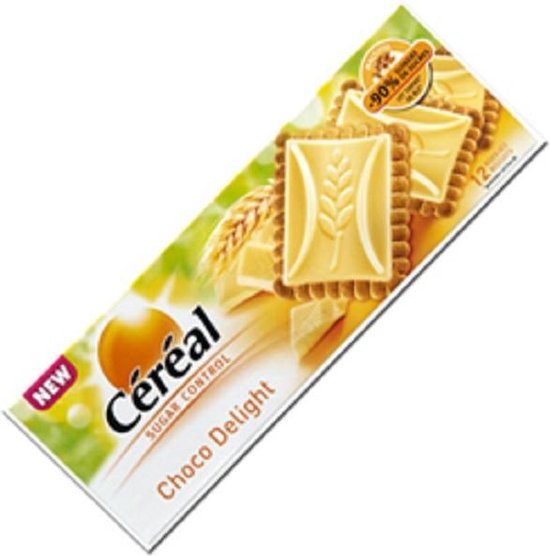 Cereal Koek chocolate delight wit 126 gram bol