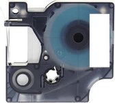 Print-Equipment Alternatief voor Dymo D1 45014 tape blauw op wit (12mm) | Dymo labelmanager 100/ 120p/ 150/ 160/ 200/ 210D/ 220P/ 260P/ 280/ 300/ 350/