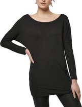 Senvi Long Urban Dames Shirt met Lange Mouw - Kleur Zwart - Maat S
