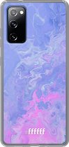 6F hoesje - geschikt voor Samsung Galaxy S20 FE - Transparant TPU Case - Purple and Pink Water #ffffff