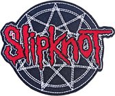 Slipknot Patch Red Logo Over Nonogram Multicolours