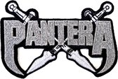 Pantera Patch Silver Swords Wit/Zwart