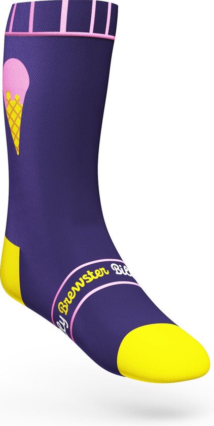 Billy Brewster - Ice Cone fietssokken - Wielrensokken Heren - maat 39-46