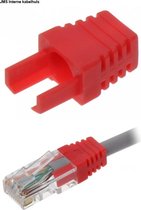 JMS® Interne Kabel Huls Rood - RJ45 Boot - Cable Boot - kabelhuls -Tule Voor RJ45 Connector (10 stuks)