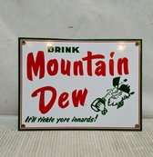 Drink Mountain Dew Emaille Bord