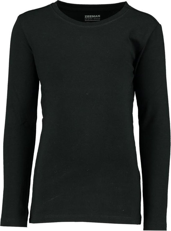 Zeeman kinder meisjes T-shirt lange mouw - zwart - maat 158/164 - 3 stuks |  bol.com