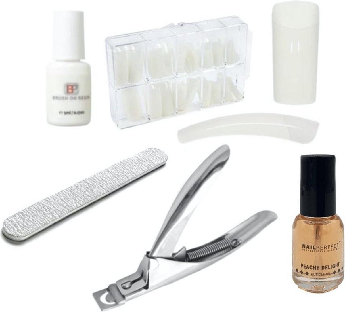 Goedkoopste GUAPÀ - Kunstnagels Voordeel Set Naturel Nagellijm Tipknipper Nagelriem Olie & Nagelvijl