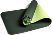 Mila ECO Plus Yoga mat van natuurrubber en TPE | 183 x 61 x 0.6cm | donkergroen