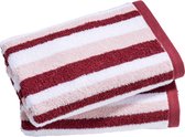 Badlaken 70x140 cm Stripe bordeaux/oudroze - 3 Stuks