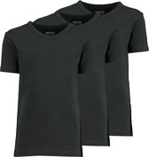 Zeeman kinder jongens T-shirt korte mouw - zwart - maat 122/128 - 3 stuks