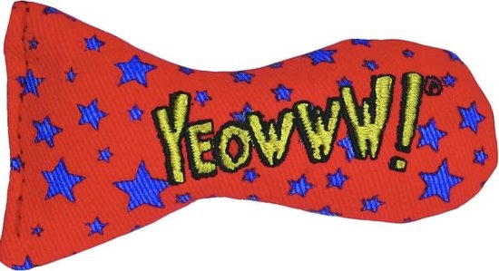 Yeowww! Stinkies Sardientje - Rood met Sterren - 7.5 cm