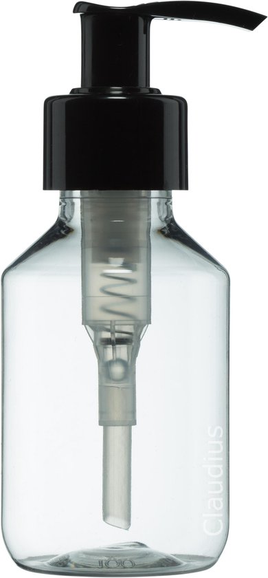 Lege Plastic Fles 100 ml transparant - met zwarte pomp - set van 10 stuks -  Navulbaar... | bol