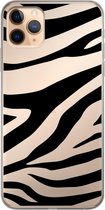 Apple iPhone 11 Pro Max - Smart cover - Zwart - ZebraPrint