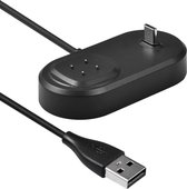 DrPhone FV3 - USB Oplaadkabel - Geschikt voor Fitbit Versa 4/3 /Sense/Sense 2  -Lader Dock & USB C male draadloze oordop Oplaadpunt - 2 in 1 - USB C - Zwart