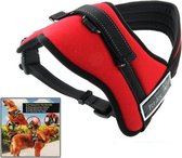Soft Thicken Pet Chest Bretels Dog Trekkabel, Maat: M (50-65cm) (Rood)