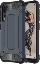 Voor Huawei P20 Pro Full-body robuuste TPU + pc combinatie achterkant beschermhoes (marineblauw)