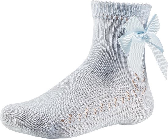 iN ControL 883-2pack jacquard-doublebow socks SOFT BLUE 19/22