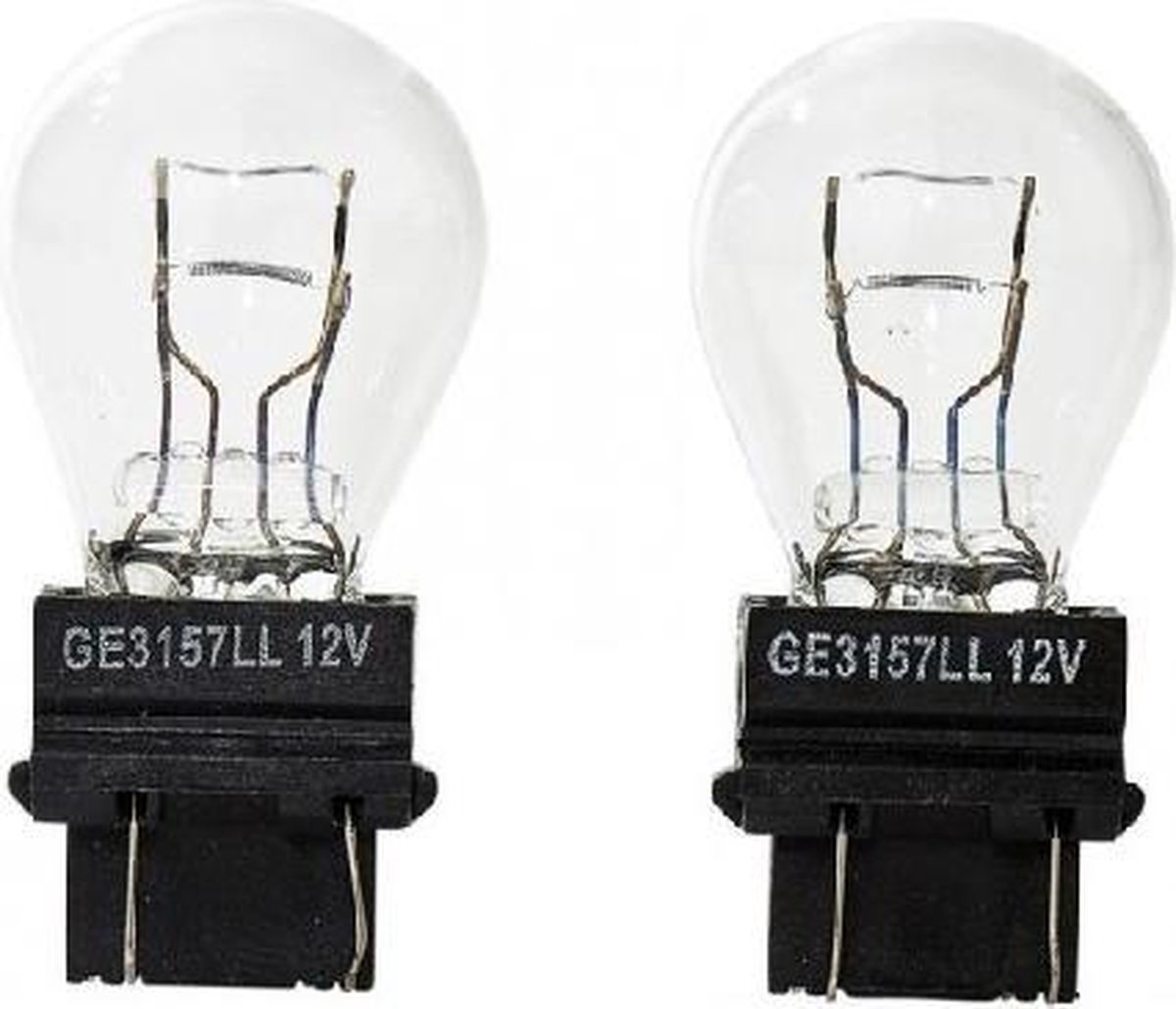 2 stuks Amerikaanse lamp, Duplo, dubbele functie, kleur wit, nummer 3057  3157 12 volt... | bol.com