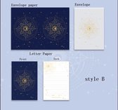 Briefpapier set | kosmos - B | kaart + enveloppe & briefpapier