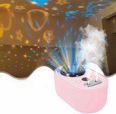 Roze 4 in 1 Aroma Diffuser met Sterren Projector - Sfeerlamp - Sterrenhemel projector - Galaxy Projector - Sterrenhemel - Sterrenprojector